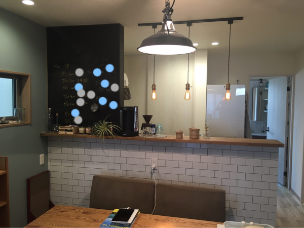 黒板スペース大活躍！