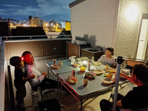 お施主様宅で最高の時間